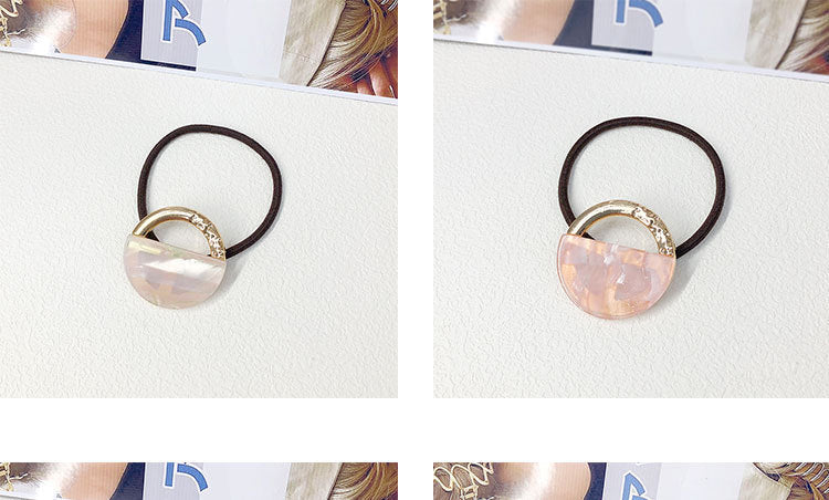 Women's Simple Style Geometric Alloy Resin Hair Tie