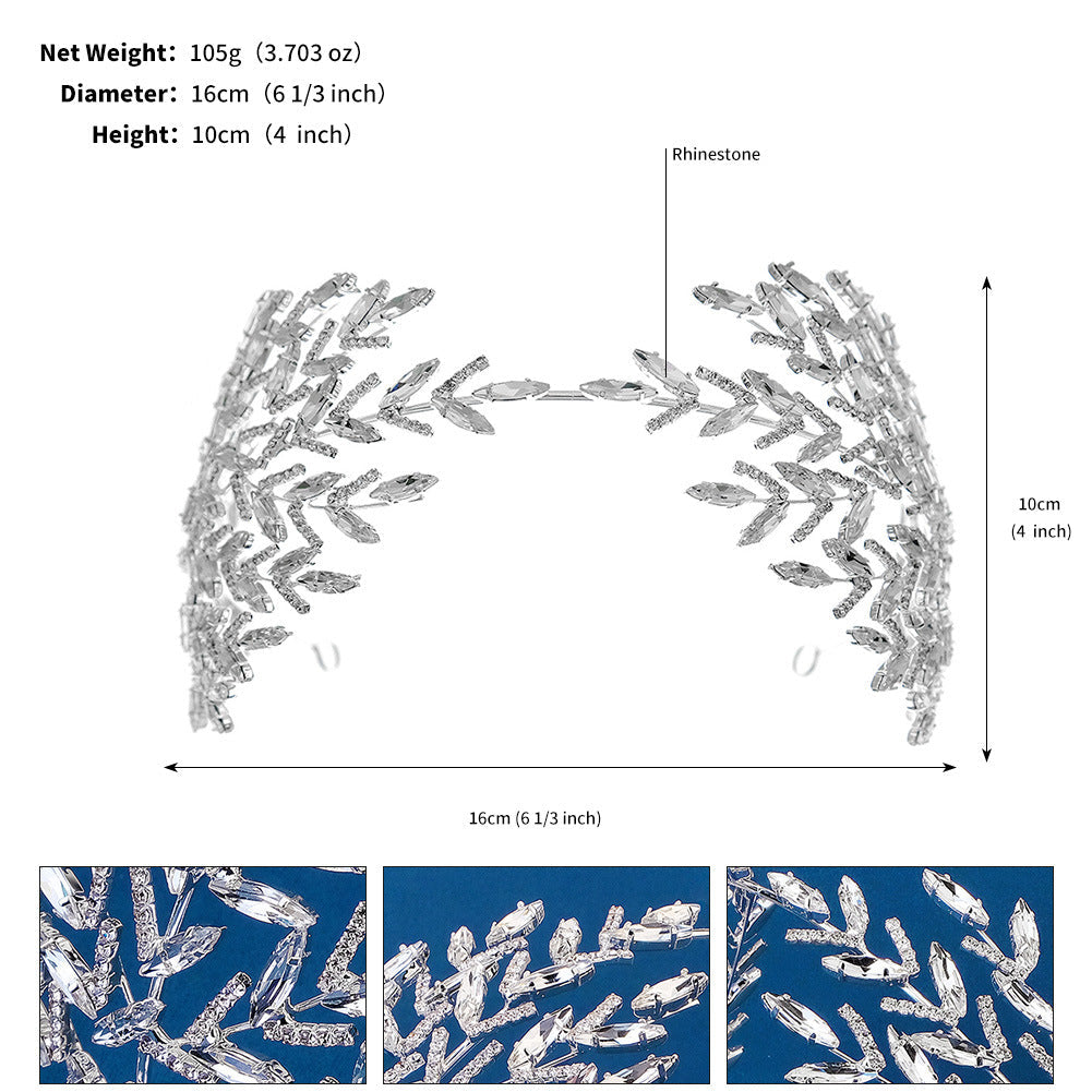 Women's Exaggerated Shiny Geometric Rhinestone Inlay Rhinestones Hair Band