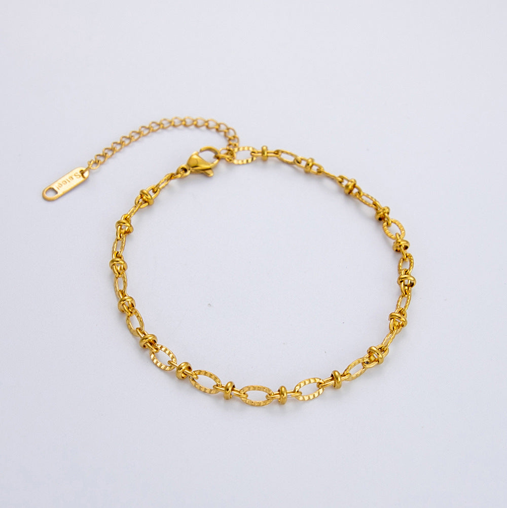 Casual Simple Style Solid Color 304 Stainless Steel Bracelets In Bulk