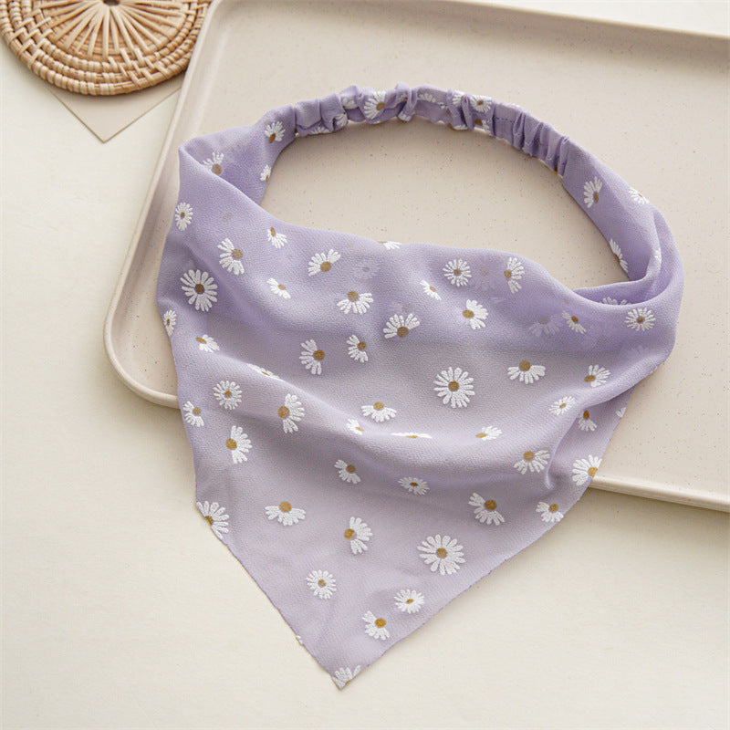 fairy style flower cloth handmade hair tie