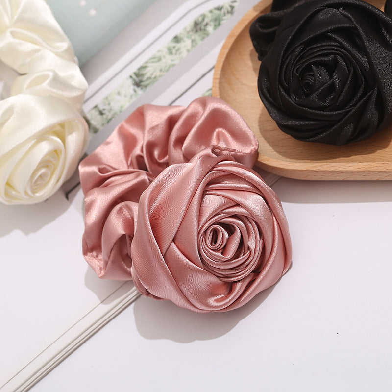 Women's Retro Solid Color Cloth Hair Tie
