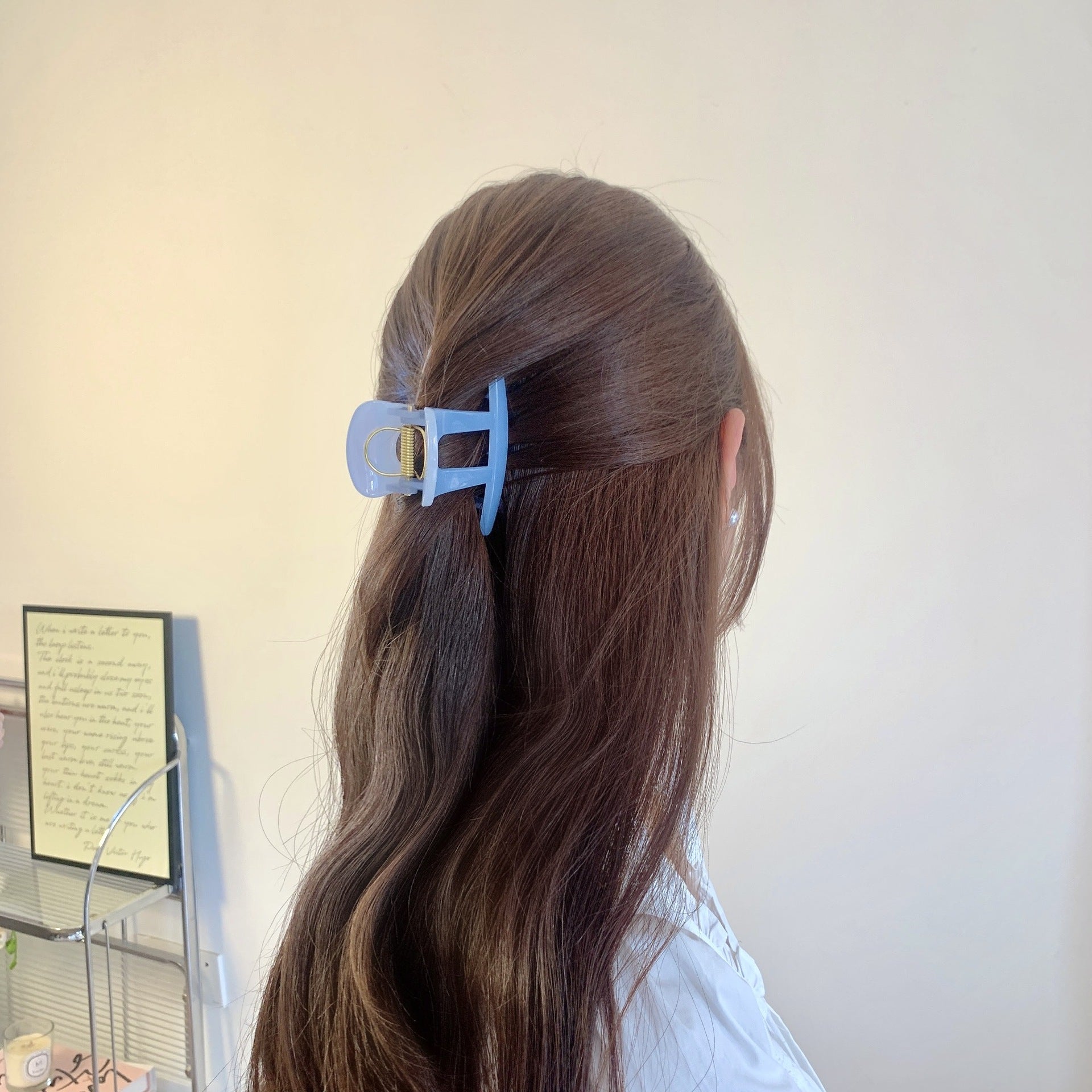 Women's Simple Style Top Hat Solid Color Plastic Hair Claws