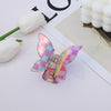 simple style bow knot imitation acetic acid handmade hair claws 1 piece