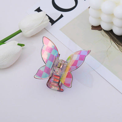 simple style bow knot imitation acetic acid handmade hair claws 1 piece