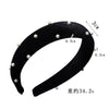 black velvet headband pearls headband retro korean headdress