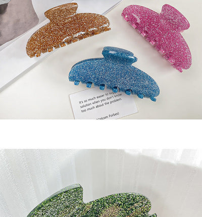 Women's Sweet Solid Color Arylic Hair Claws