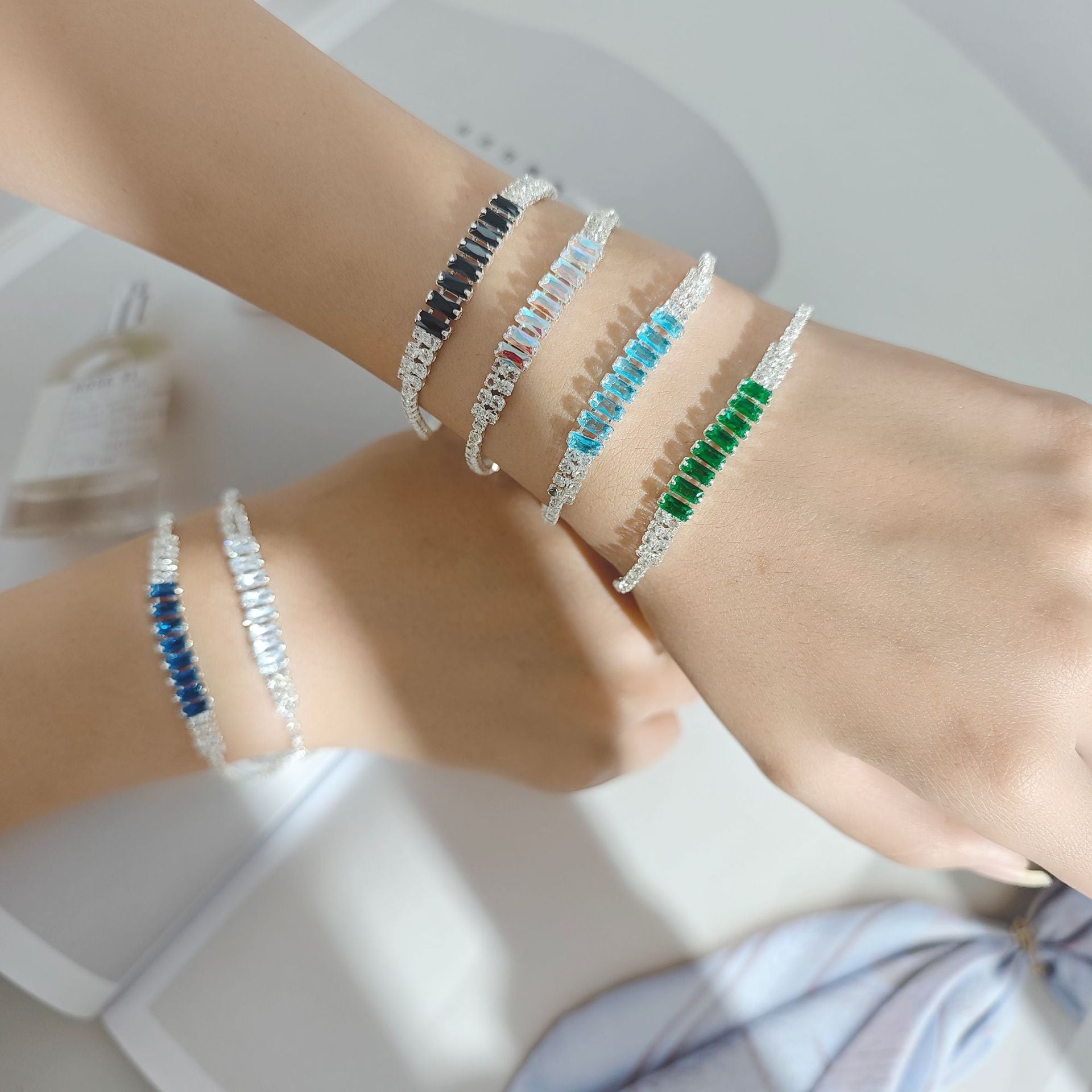 Copper Geometric Solid Color Bracelets