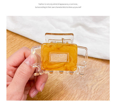 Women's Casual Simple Style Square Arylic Stoving Varnish Hair Claws