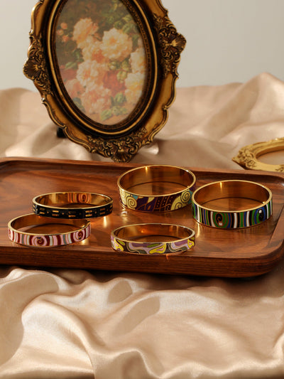 Bohemian Geometric 306 Stainless Steel Bangle In Bulk