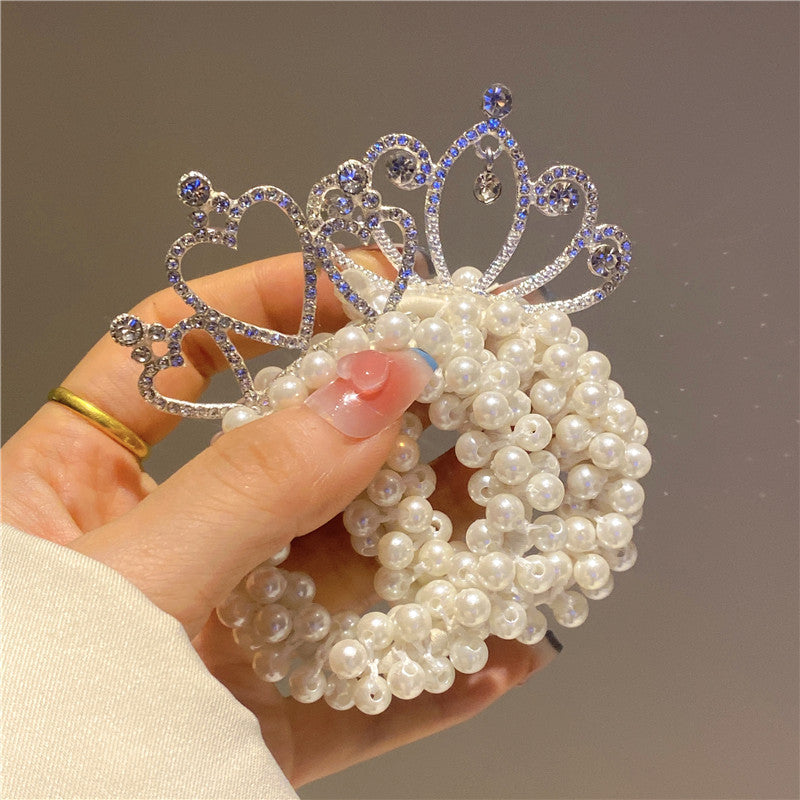cute crown plastic hair tie