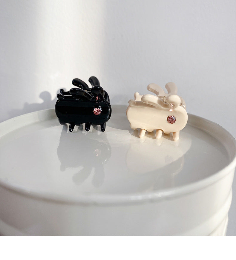 Beautiful Mini Acetate Rabbit Grip Stylish Graceful Simple High Sense All-Matching Elegant Hair Clips Hair Accessories Headwear for Women