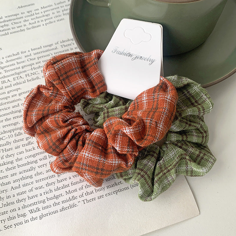 accessories solid color hair scrunchies combination