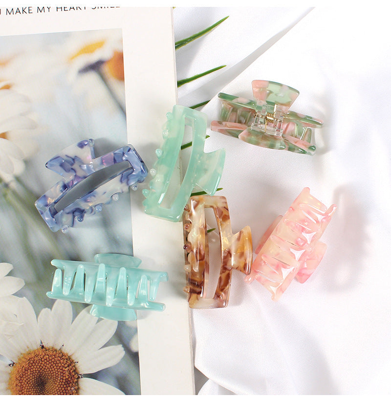 fashion geometric acetic acid sheets hair claws