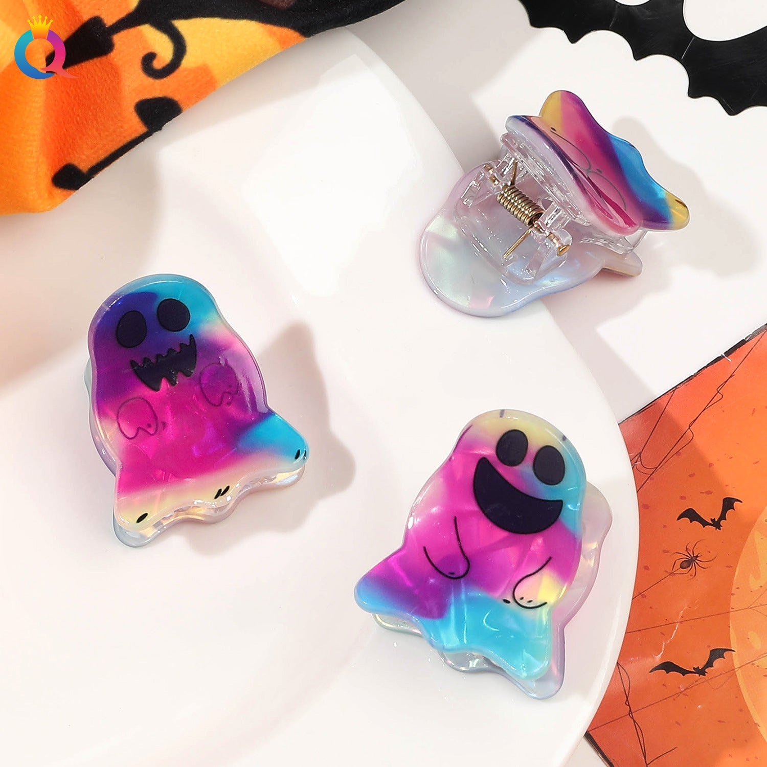 Women's Cute ghost Arylic Hair Claws