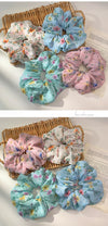 korean style cute flower fabric solid color head rope