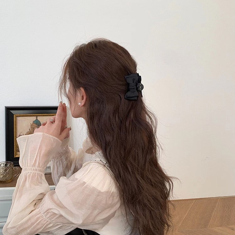 Women's Elegant Bow Knot Satin Hair Claws