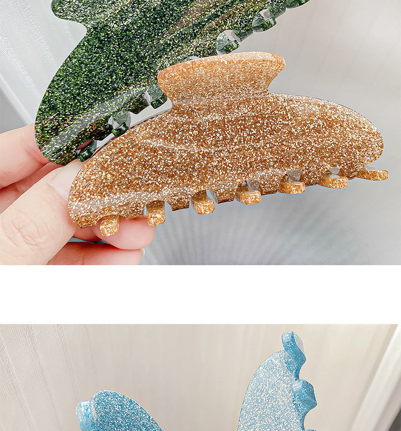 Women's Sweet Solid Color Arylic Hair Claws