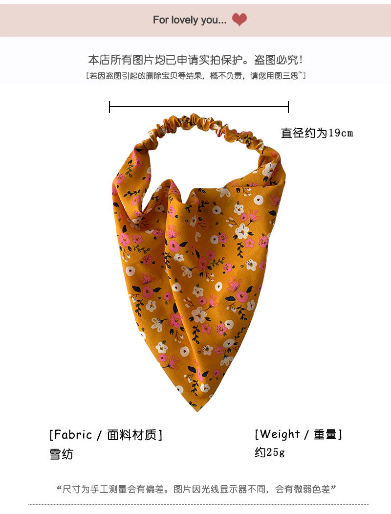 fashion elastic triangle scarf headband