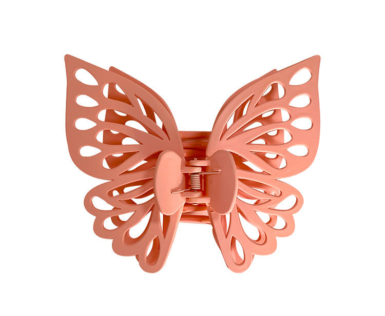 cute sweet butterfly plastic stoving varnish hair claws