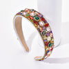 luxurious geometric rhinestone hair band