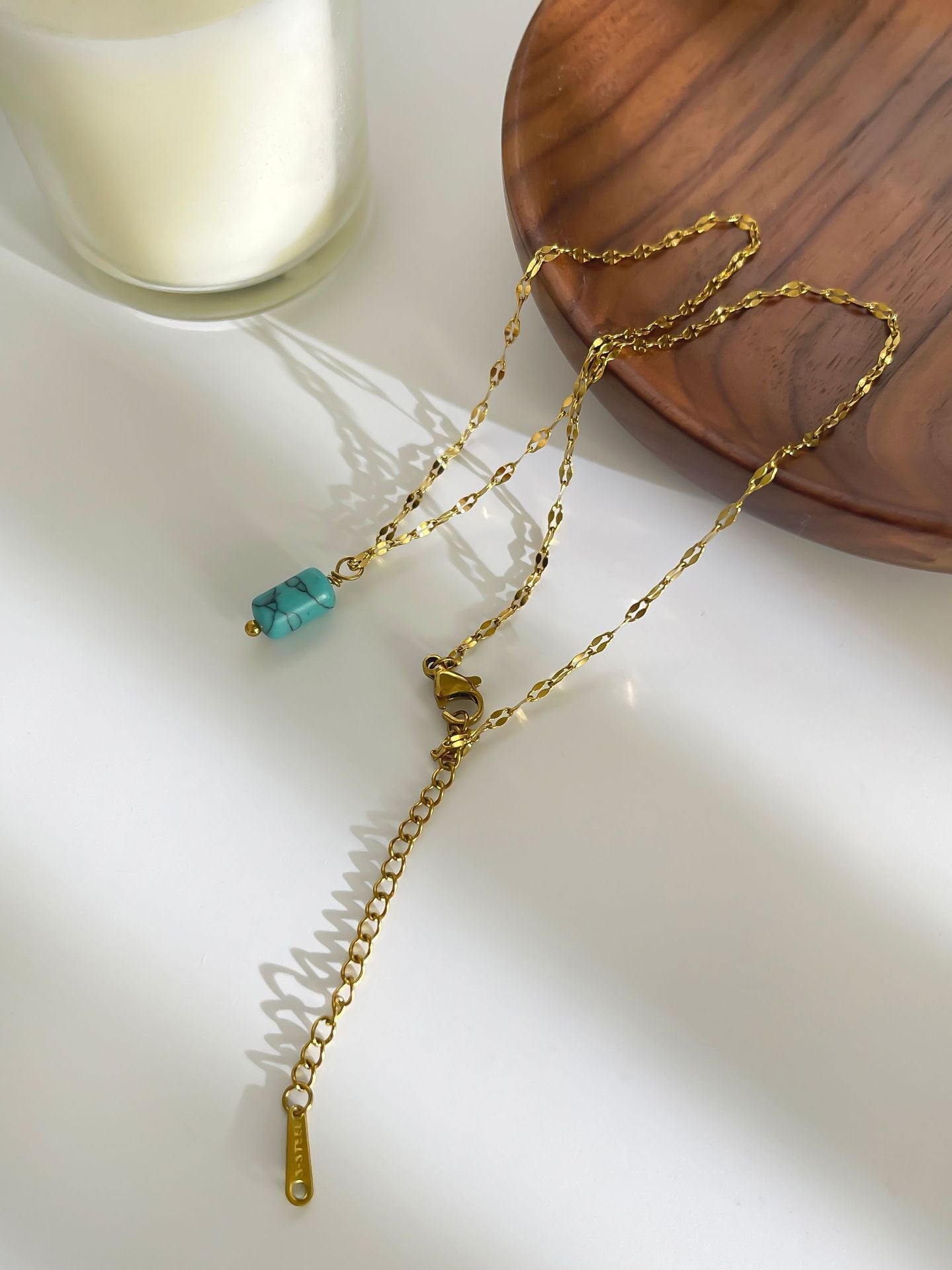 Jewelry Simple Style Classic Style Geometric 316L Stainless Steel  Plating Pendant Necklace