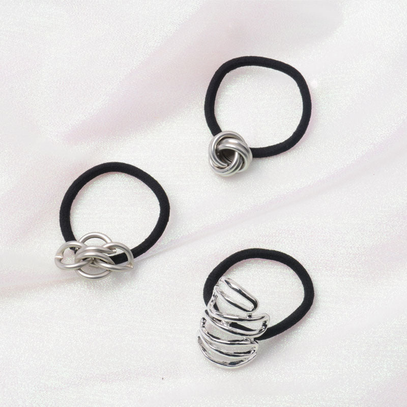 Women's Simple Style Color Block Alloy Plating Hair Tie