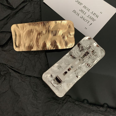 Women's Exaggerated Artistic Square Alloy Hair Clip