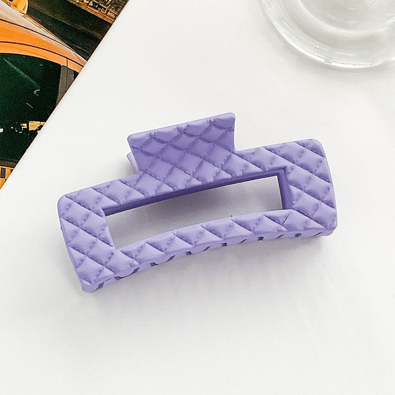 Women's Elegant Simple Style Solid Color Plastic Hair Claws