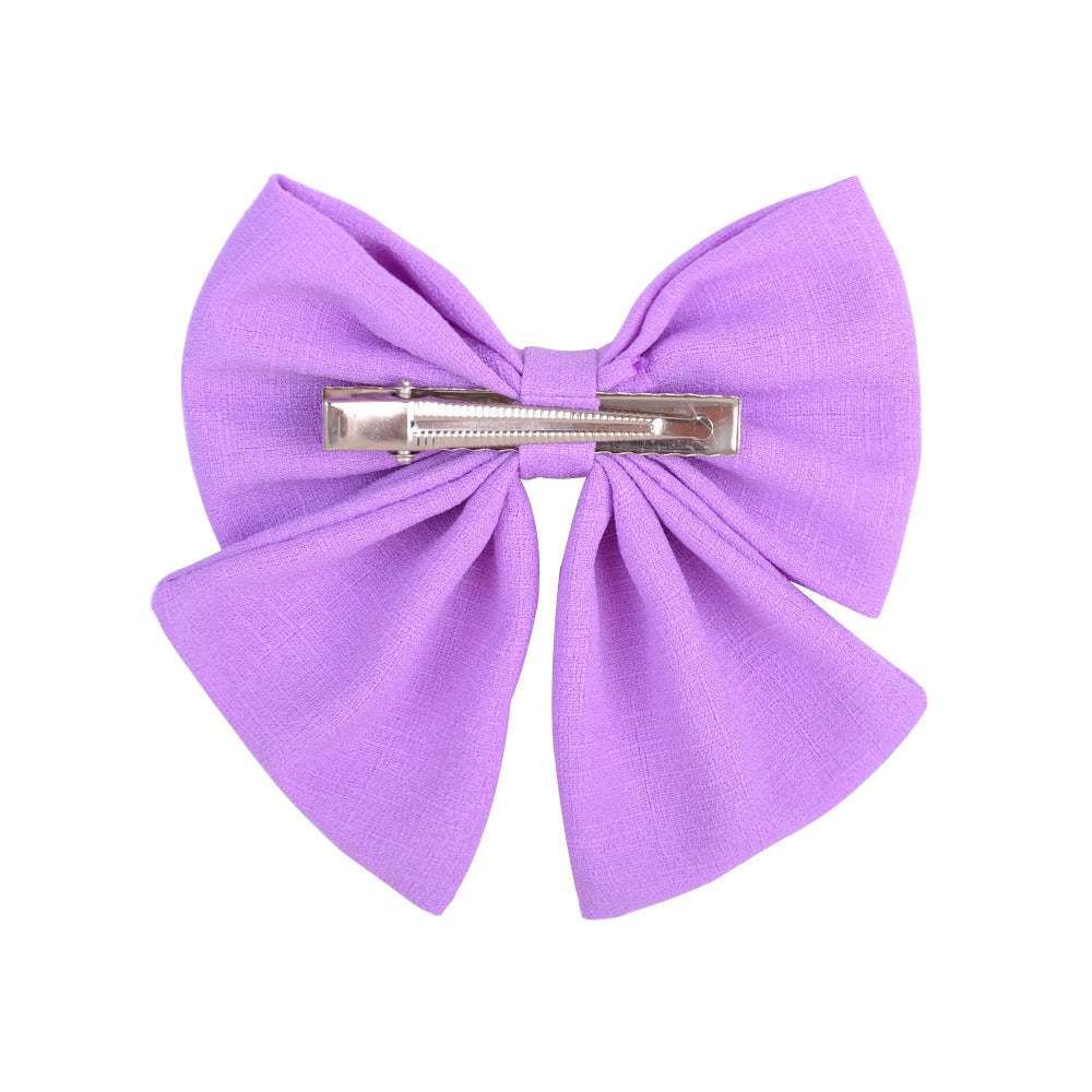 fashion bow knot ribbon hair clip 1 piece