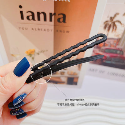 retro geometric metal stoving varnish hair clip