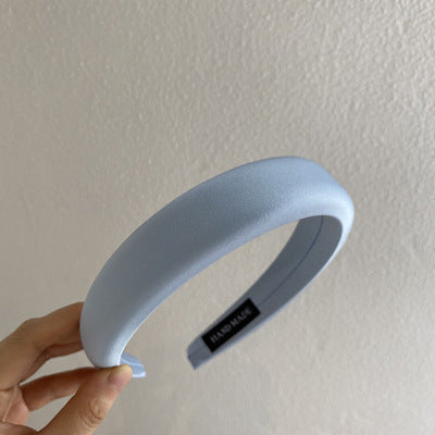 simple style solid color cloth handmade hair band 1 piece