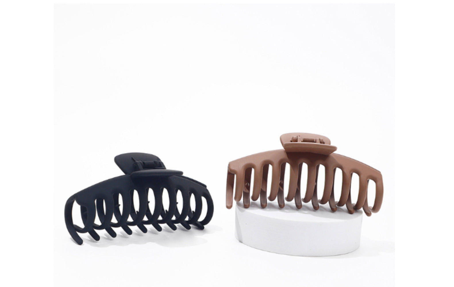 Women's Basic Solid Color Resin Hair Claws