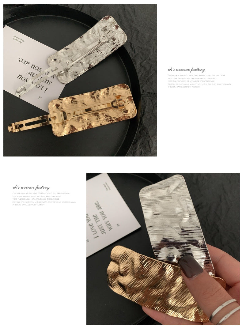 Women's Exaggerated Artistic Square Alloy Hair Clip