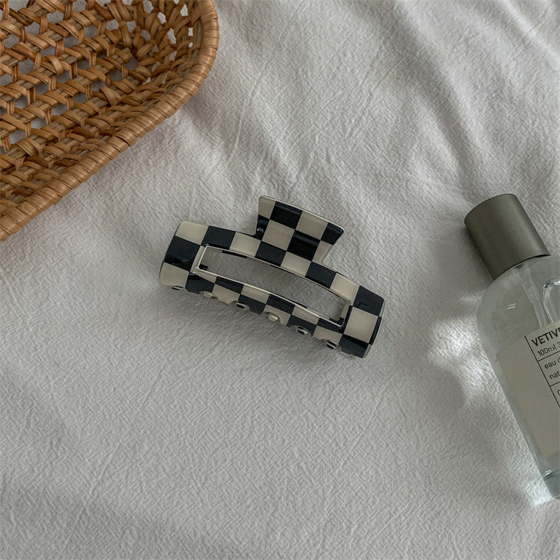 fashion color block acetic acid sheets hair claws 1 piece