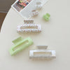 women's sweet solid color flowers plastic/resin headwear stoving varnish hair claws