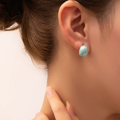 1 Pair Casual Simple Style Geometric Plating Titanium Steel Ear Studs