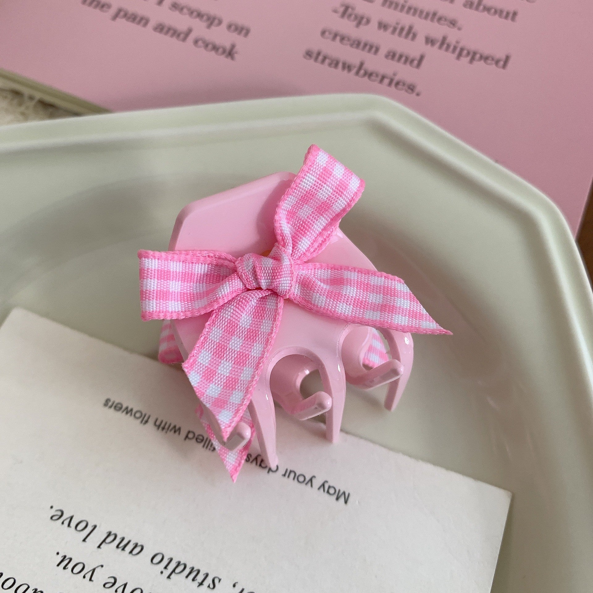 Women's Lady Bow Knot Acetic acid sheets Hair Claws