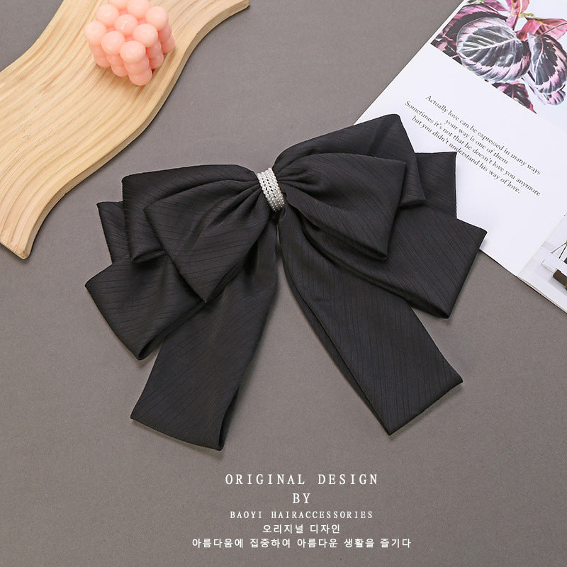 Women's Retro Bow Knot Cloth Hair Clip