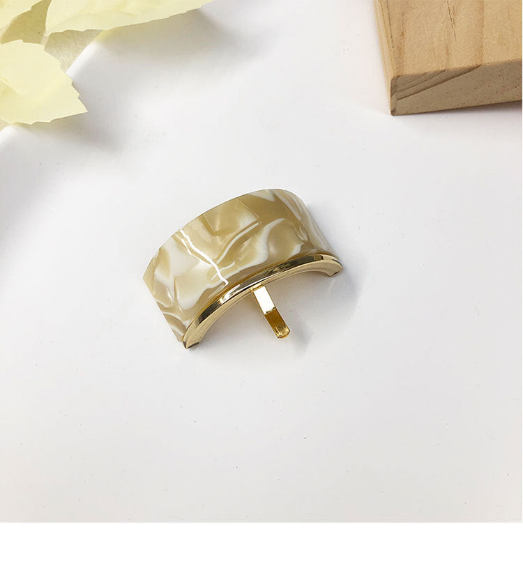 Women's Streetwear U Shape Acetic acid sheets Metal Hair Clip Hair hook