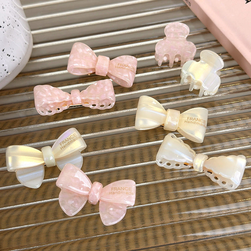 Women's Sweet Simple Style Bow Knot Acetic acid sheets Hair Clip Hair Claws