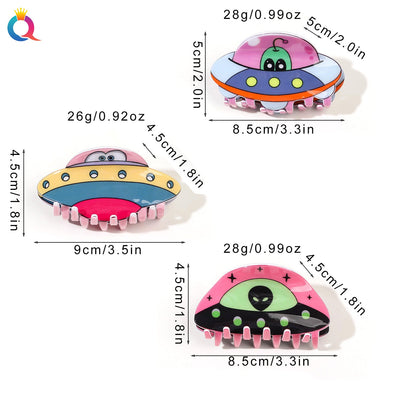 Women's Cute Cartoon Arylic Hair Claws