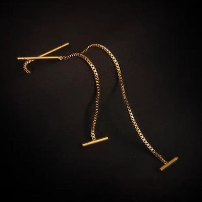 1 Pair Casual Simple Style Solid Color Titanium Steel Ear line