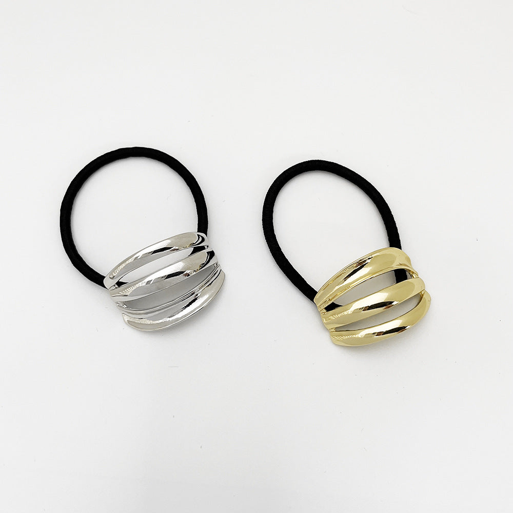 Women's Simple Style Geometric Alloy Plating Hair Tie
