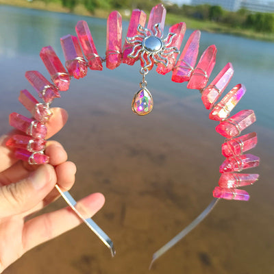fashion geometric gem handmade plating hair band 1 piece