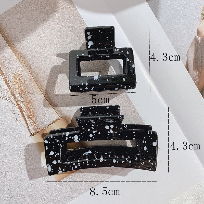 fashion geometric synthetic resin stoving varnish hair claws