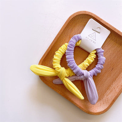 Kid'S Cute Simple Style Solid Color Cloth Hair Tie
