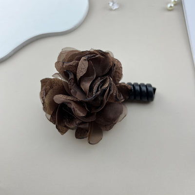 Women's Sweet Simple Style Flower Plastic Cloth Hair Tie
