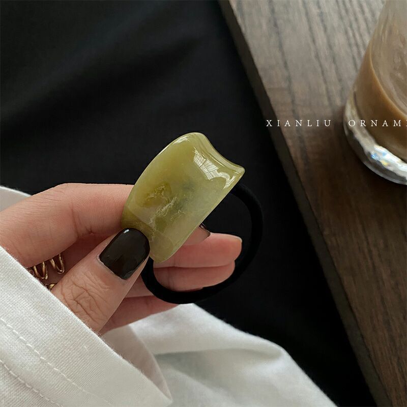 Women's Simple Style U Shape Nylon Resin Acetic acid sheets Hair Tie