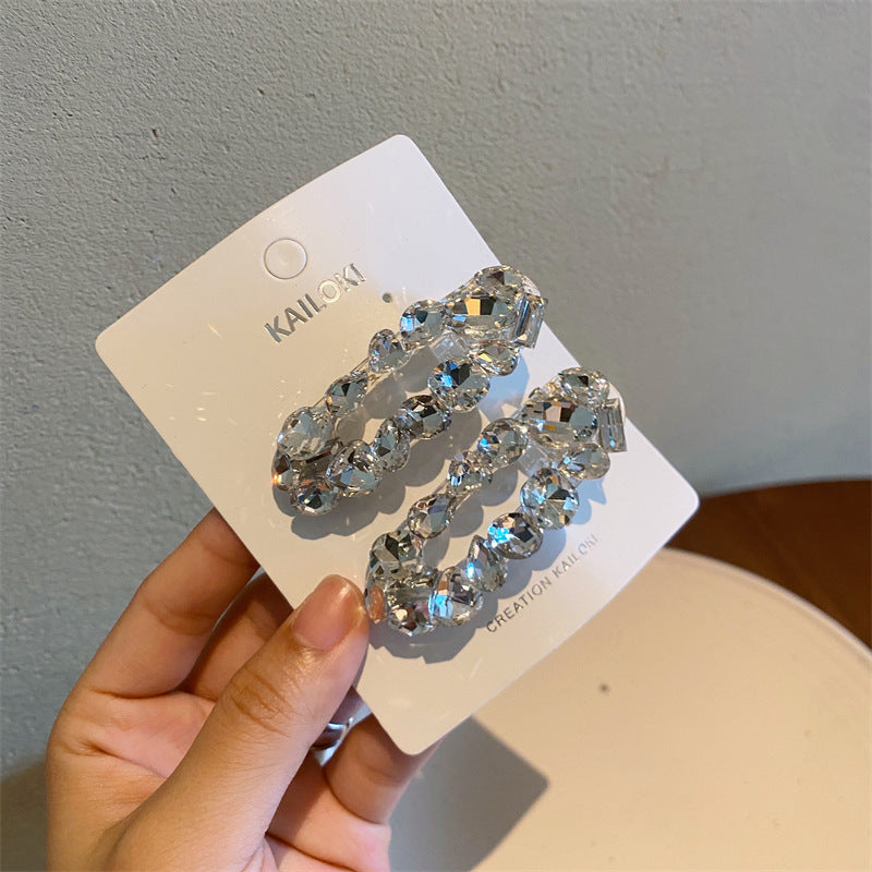 fairy style sparkly artificial crystal hair clip