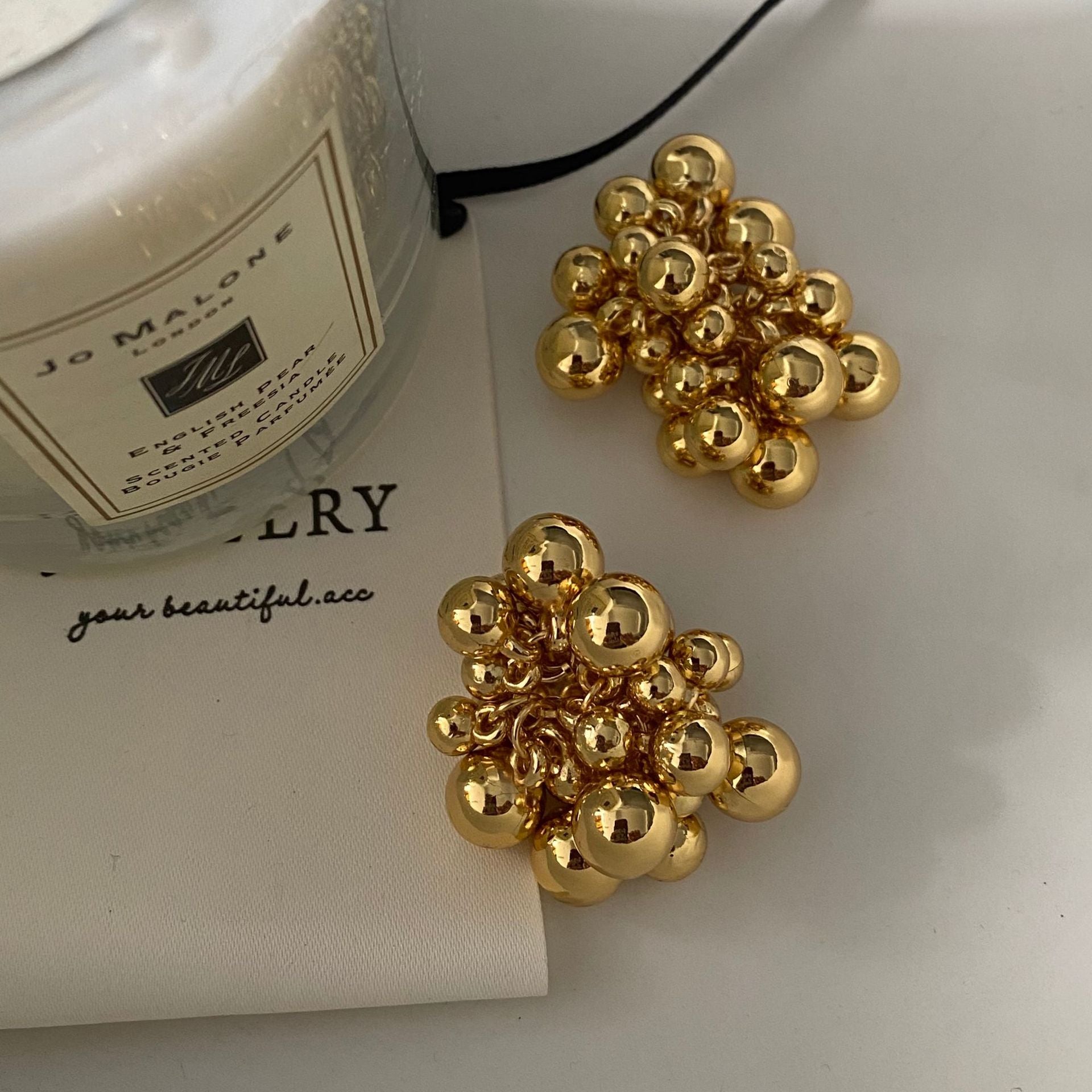 1 Pair Simple Style Classic Style Solid Color Plating Copper Ear Studs